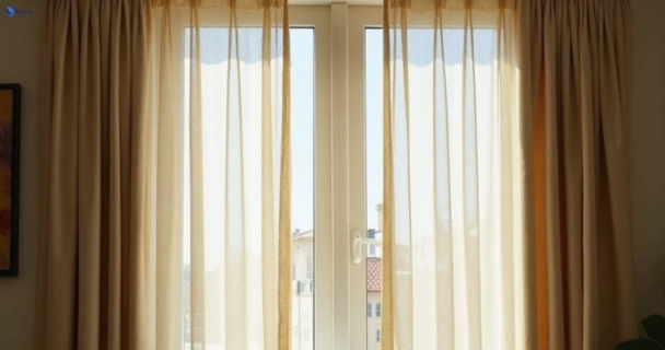 Dull dusty drapes in russells-bridge-vic before professional cleaning